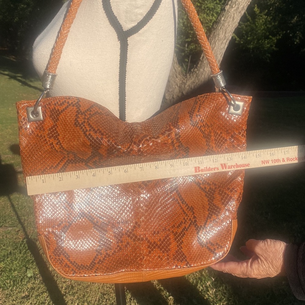 Designer custom python/lizard shoulder bag - Picture 6 of 7